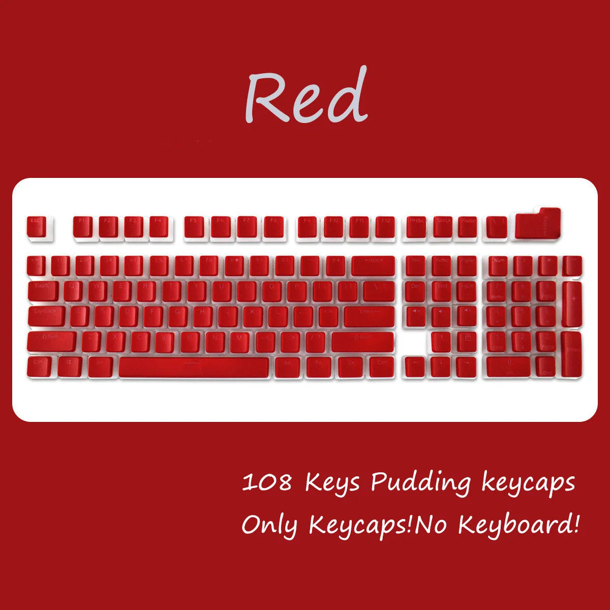 Teclas PBT Pudding 108 Teclas OEM - Compatible Cherry MX - RGB Backlit - Vonhard Electrónica