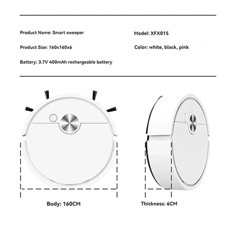 Xiaomi MIJIA 4000Pa 3 in 1 Smart Sweeping Robot Vacuum Cleaner Strong Suction Easy To Use For Hard Floors Pet Hair Carpets