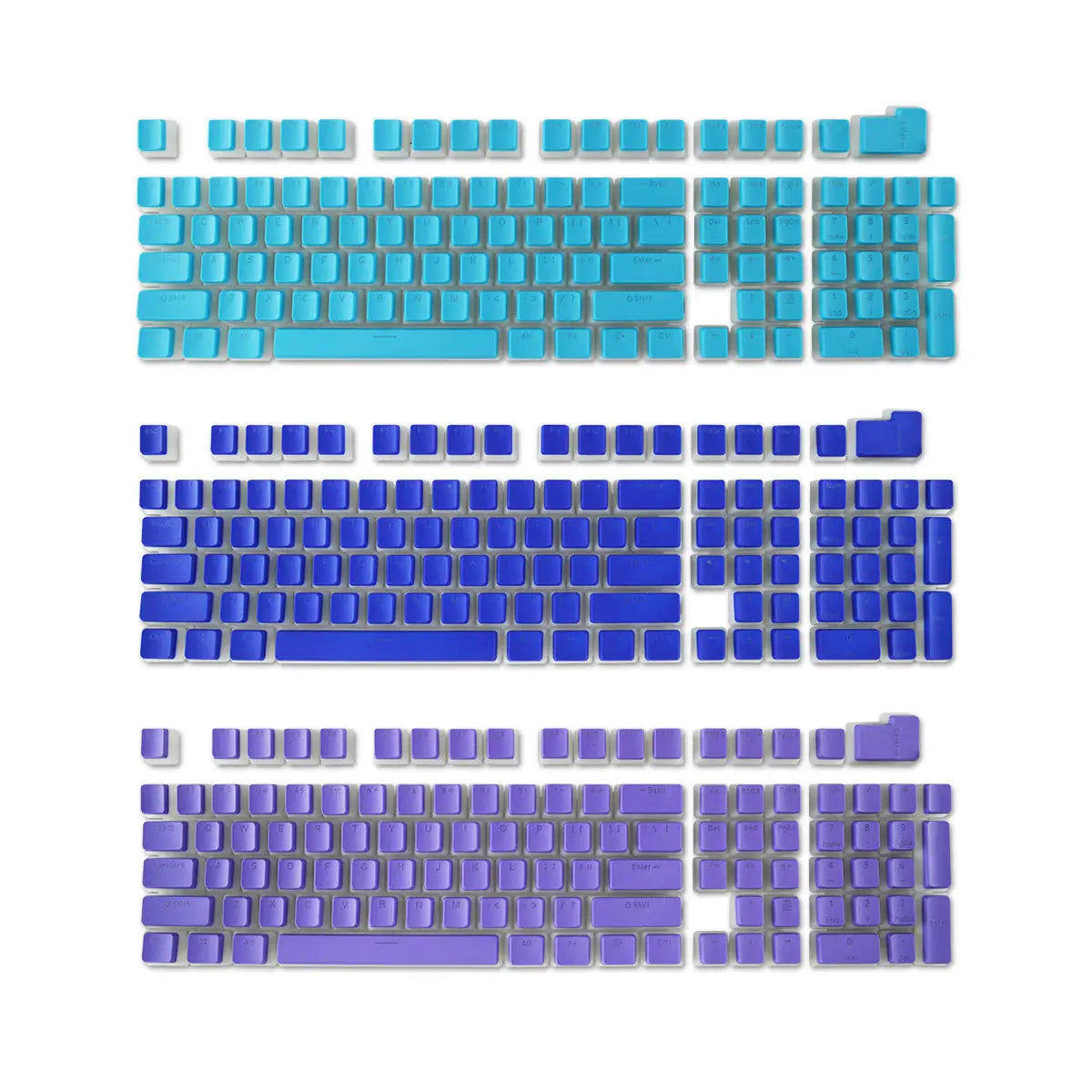 Teclas PBT Pudding 108 Teclas OEM - Compatible Cherry MX - RGB Backlit - Vonhard Electrónica