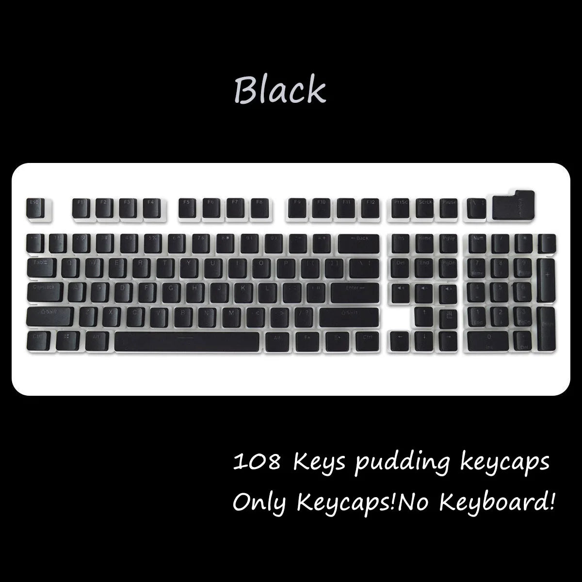 Teclas PBT Pudding 108 Teclas OEM - Compatible Cherry MX - RGB Backlit - Vonhard Electrónica